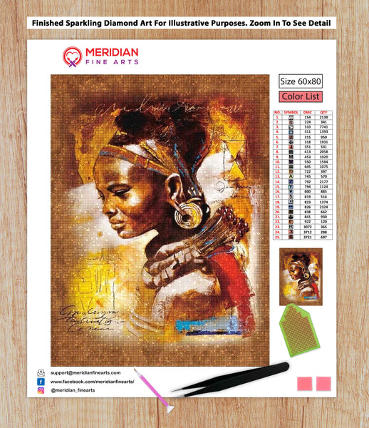 African Beauty - Diamond Art Kit
