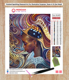 African Beauty In Headdress - Diamond Art Kit