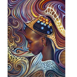 African Beauty In Headdress - Diamond Art Kit