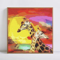 African Giraffes - Diamond Art Kit