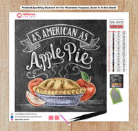 As American As Apple Pie Blackboard - Diamond Art Kit