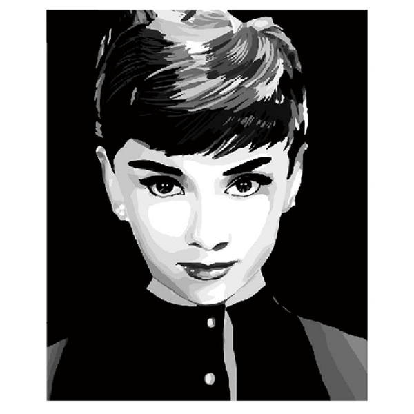 Audrey Hepburn in Black and White