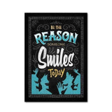 Be The Reason Someone Smiles Today Blackboard - Diamond Art Kit