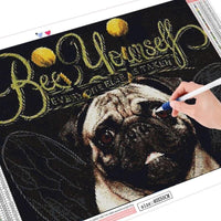 Bee Yourself Pug - Diamond Art Kit