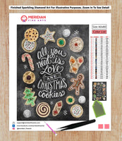 Christmas Cookies Blackboard - Diamond Art Kit