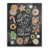 Christmas Cookies Blackboard - Diamond Art Kit