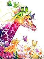 Colorful Giraffe 1 - Diamond Art Kit