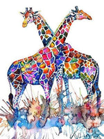 Colorful Giraffe 2 - Diamond Art Kit