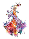 Colorful Giraffe 3 - Diamond Art Kit