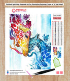 Colorful Giraffe 4 - Diamond Art Kit