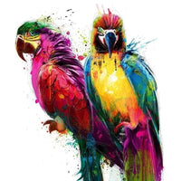 Colorful Parrots - Diamond Art Kit