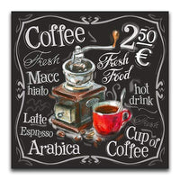 Cup Of Coffee Blackboard - Diamond Art Kit
