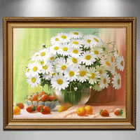 Daisies With Fruit Frame