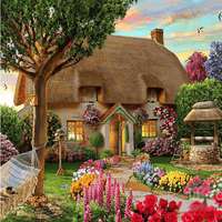 Dream Cottage in Countryside - Diamond Art Kit