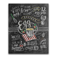 Egg Nog Recipe Blackboard - Diamond Art Kit