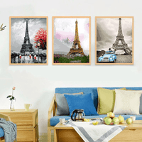 Eiffel Tower in Autumn in Living Room