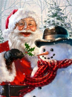 Santa with Snowman