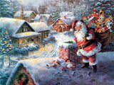Santa's at the chimney