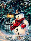 Snowman With Lamp