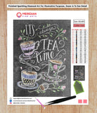 It's Always Tea Time Blackboard - Diamond Art Kit