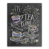 It's Always Tea Time Blackboard - Diamond Art Kit