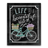 Life Is A Beautiful Ride Blackboard - Diamond Art Kit