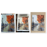 London Southbank in Autumn painted picture