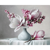 Magnolia Flowers in Vase
