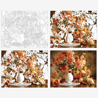 Orange Flowers and Fruit for Meridian Paint by Numbers kit