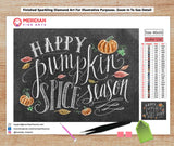 Pumpkin Spice Blackboard - Diamond Art Kit