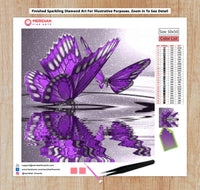 Purple Butterflies - Diamond Art Kit