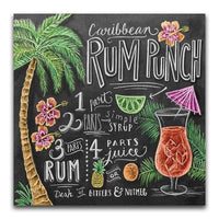 Rum Punch Recipe Blackboard - Diamond Art Kit