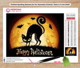 Spooky Halloween Cat - Diamond Art Kit