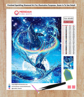 Starry Night Dolphin - Diamond Art Kit
