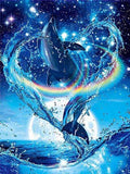 Starry Night Dolphin - Diamond Art Kit