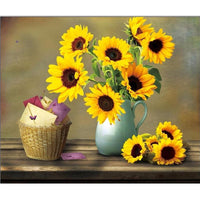 Sunflowers in a vase Diamond Art Kit