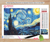 The Starry Night by Vincent van Gogh, 1889 - Diamond Art Kit
