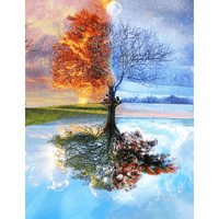 Four Seasons Tree - Diamond Art Kit