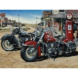 Two Harley's For The Road Diamond Art