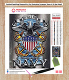 US Navy The Sea Is Ours - Diamond Art Kit