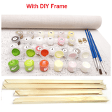 Meridian Paint by Numbers kit with DIY frame