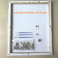 Assembled DIY wooden frame for Meridian Paint by Numbers kit