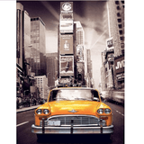 Vintage New York Yellow Cab - Diamond Art Kit