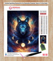 Black Wolf - Diamond Art Kit