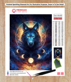 Black Wolf - Diamond Art Kit