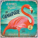 Vintage Pink Flamingo 1 - Diamond Art Kit