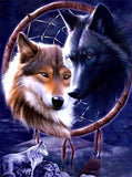 Wolf Dreamcatcher 2 - Diamond Art Kit